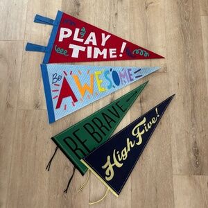 Fun playroom pennants full sized